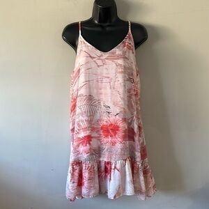 Sincerely Mary hibiscus spaghetti strap dress M